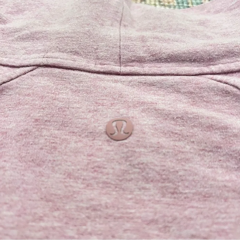 Lululemon Find Your Unwind Pullover Heathered Pink Taupe Sz 6
